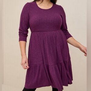 Torrid purple sweater dress